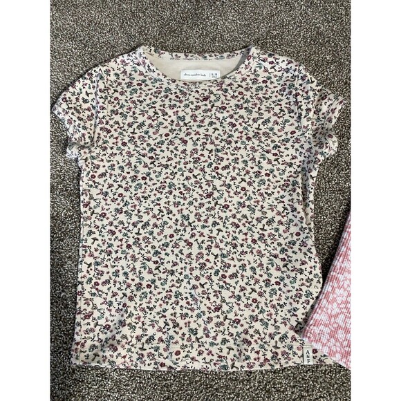 Abercrombie Kids Floral & Pink Waffle Knit Tops Bundle (Size 9/10) - Picture 2 of 12